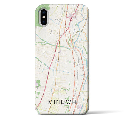 【箕輪（長野県）】地図柄iPhoneケース（バックカバータイプ）