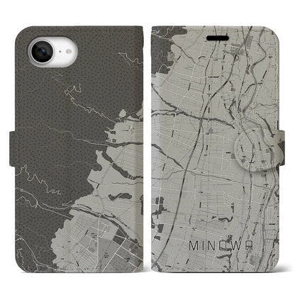 【箕輪（長野県）】地図柄iPhoneケース（手帳タイプ）