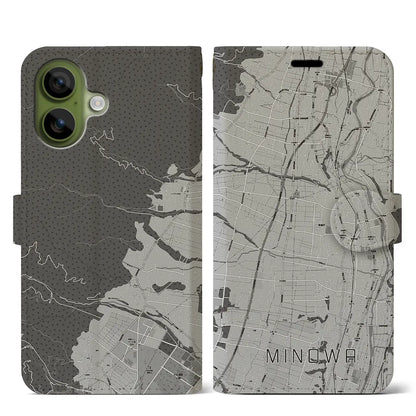 【箕輪（長野県）】地図柄iPhoneケース（手帳タイプ）