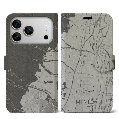 【箕輪（長野県）】地図柄iPhoneケース（手帳タイプ）