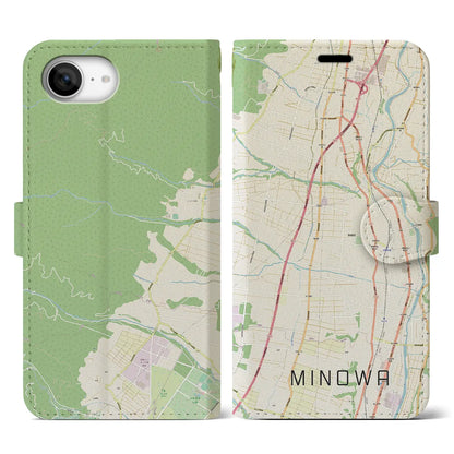 【箕輪（長野県）】地図柄iPhoneケース（手帳タイプ）