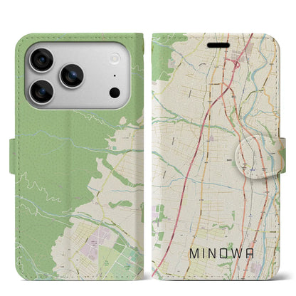 【箕輪（長野県）】地図柄iPhoneケース（手帳タイプ）