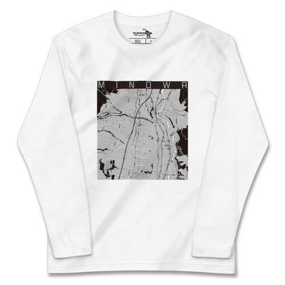【箕輪（長野県）】地図柄ロングスリーブTシャツ