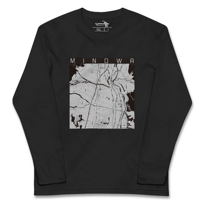 【箕輪（長野県）】地図柄ロングスリーブTシャツ