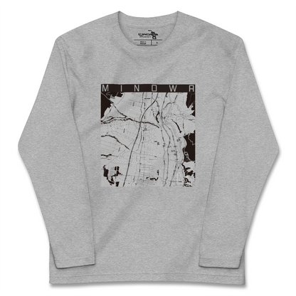 【箕輪（長野県）】地図柄ロングスリーブTシャツ