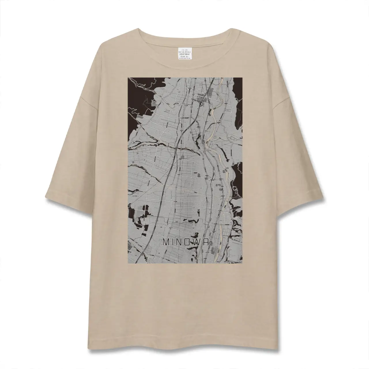 【箕輪（長野県）】地図柄ビッグシルエットTシャツ