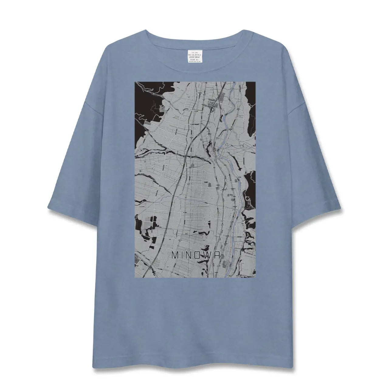 【箕輪（長野県）】地図柄ビッグシルエットTシャツ
