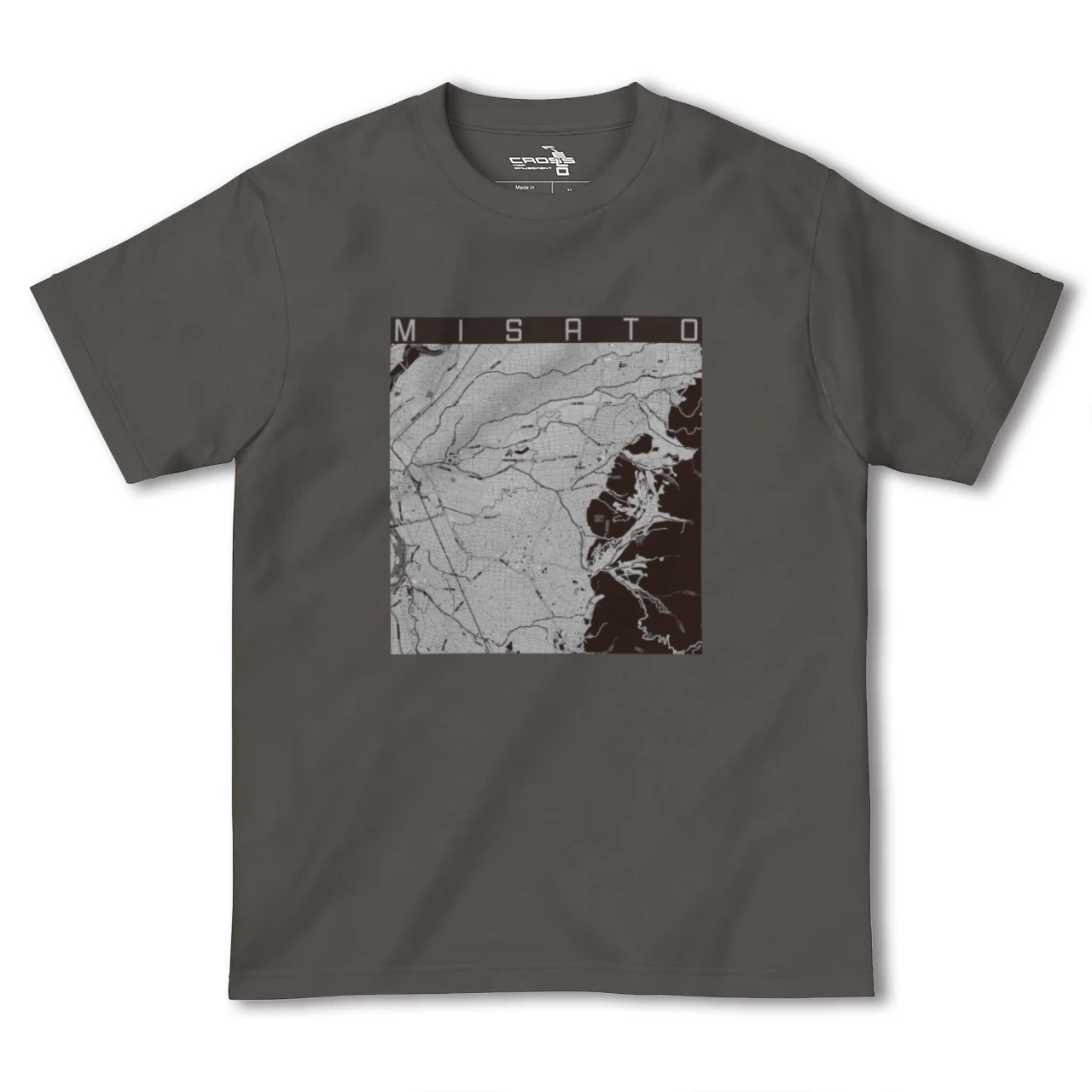 【美郷（秋田県）】地図柄ヘビーウェイトTシャツ