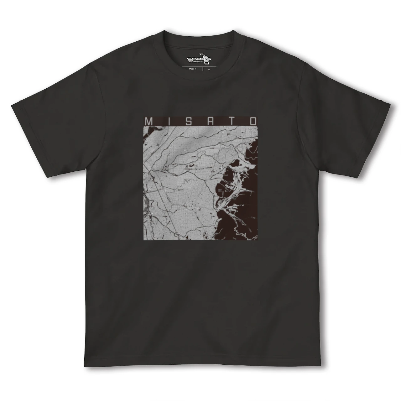 【美郷（秋田県）】地図柄ヘビーウェイトTシャツ