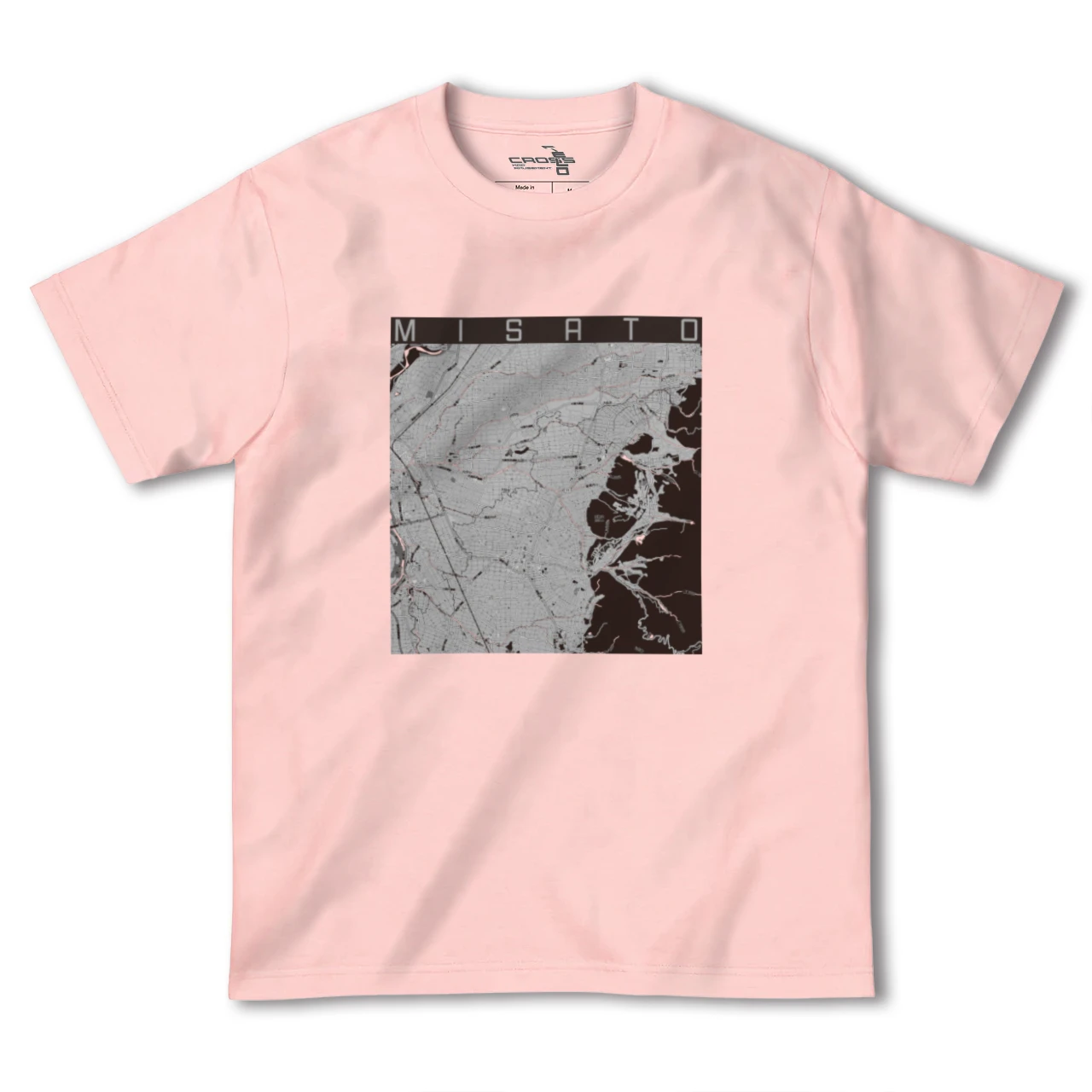 【美郷（秋田県）】地図柄ヘビーウェイトTシャツ