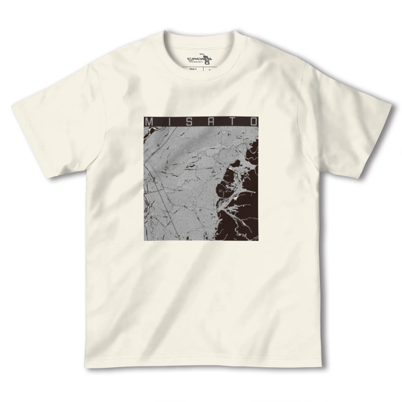 【美郷（秋田県）】地図柄ヘビーウェイトTシャツ