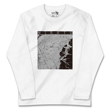 【美郷（秋田県）】地図柄ロングスリーブTシャツ