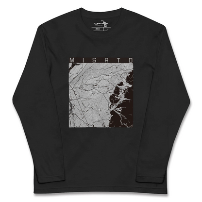 【美郷（秋田県）】地図柄ロングスリーブTシャツ