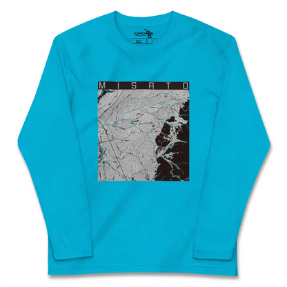 【美郷（秋田県）】地図柄ロングスリーブTシャツ