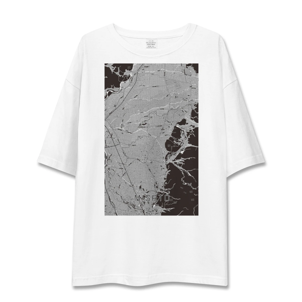 【美郷（秋田県）】地図柄ビッグシルエットTシャツ