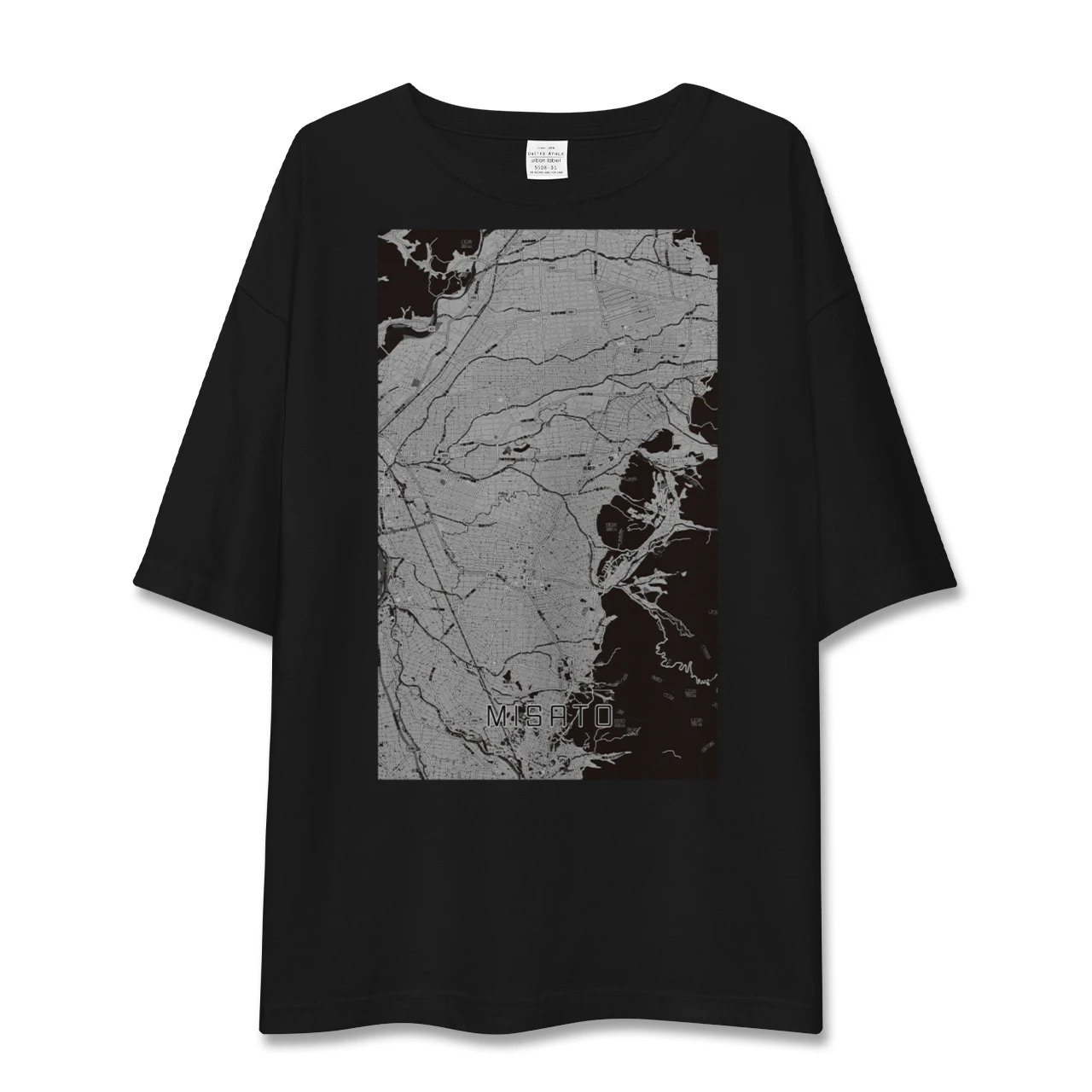 【美郷（秋田県）】地図柄ビッグシルエットTシャツ
