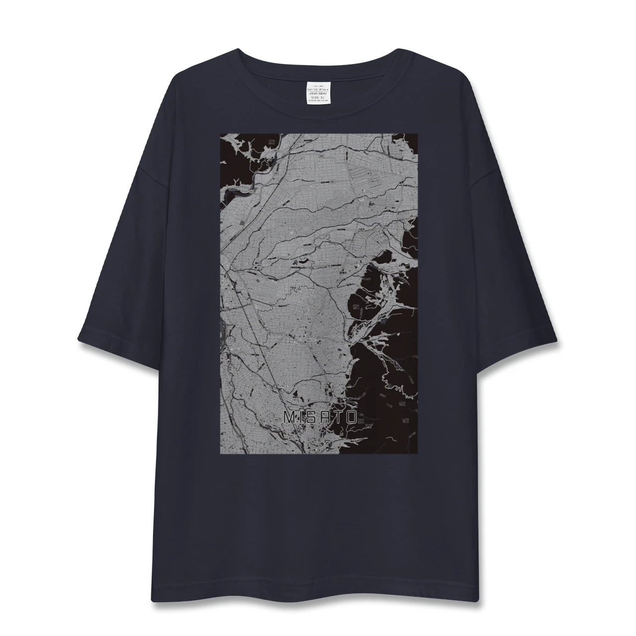 【美郷（秋田県）】地図柄ビッグシルエットTシャツ