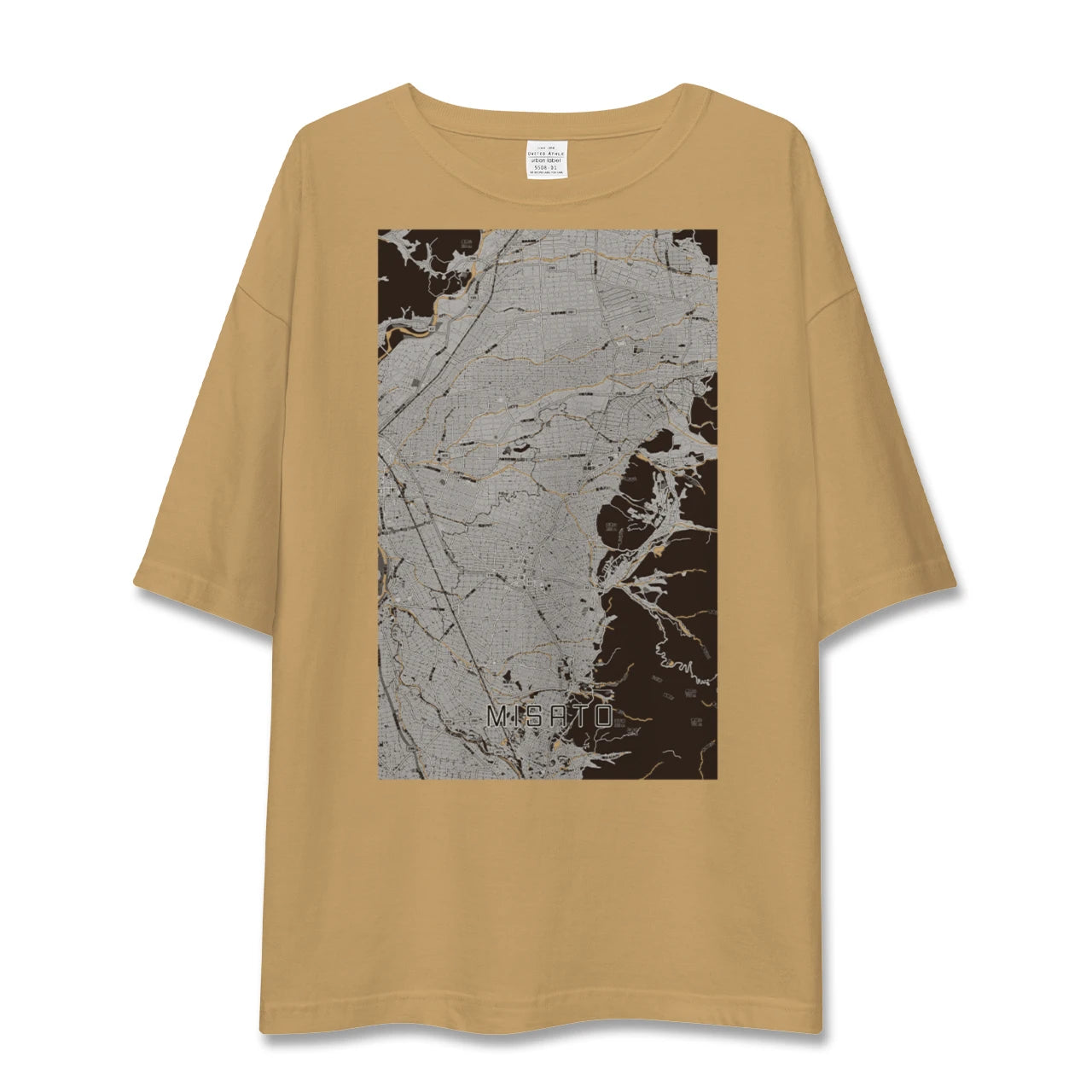 【美郷（秋田県）】地図柄ビッグシルエットTシャツ