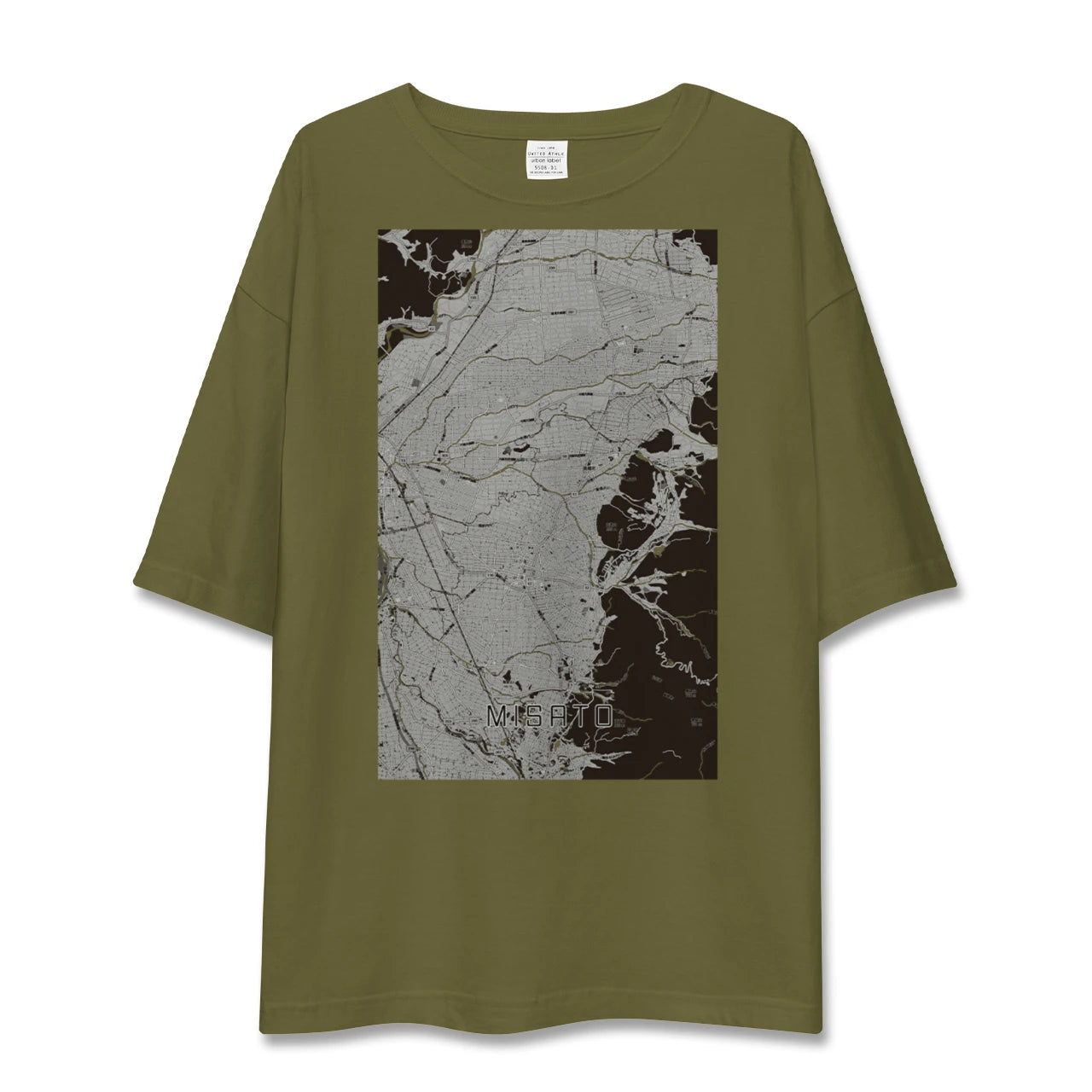 【美郷（秋田県）】地図柄ビッグシルエットTシャツ