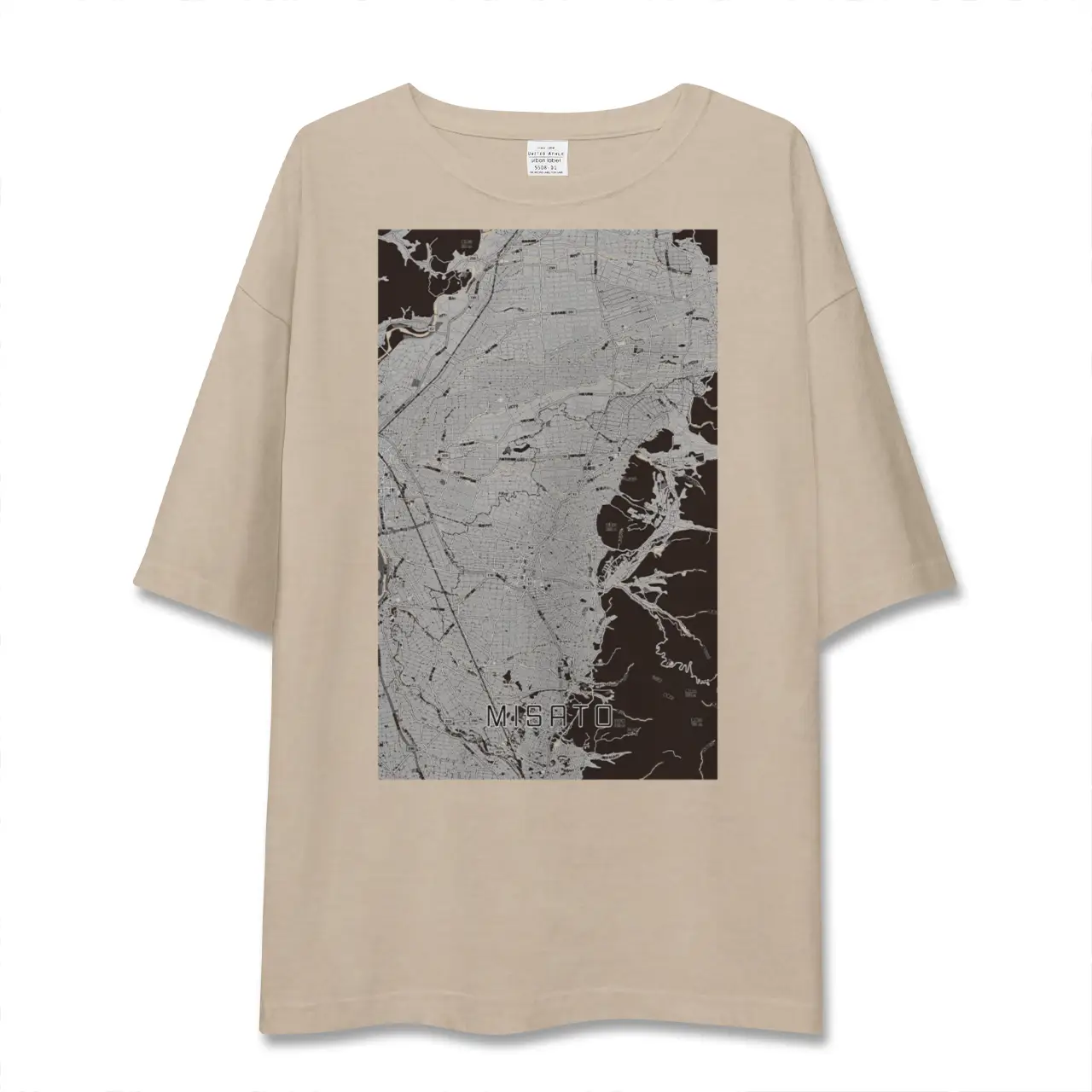 【美郷（秋田県）】地図柄ビッグシルエットTシャツ