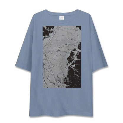 【美郷（秋田県）】地図柄ビッグシルエットTシャツ