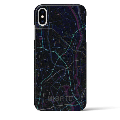 【三郷（埼玉県）】地図柄iPhoneケース（バックカバータイプ）