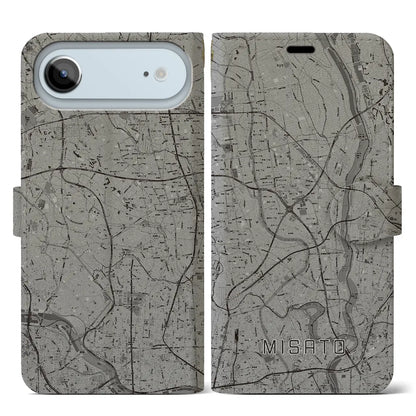 【三郷（埼玉県）】地図柄iPhoneケース（手帳タイプ）