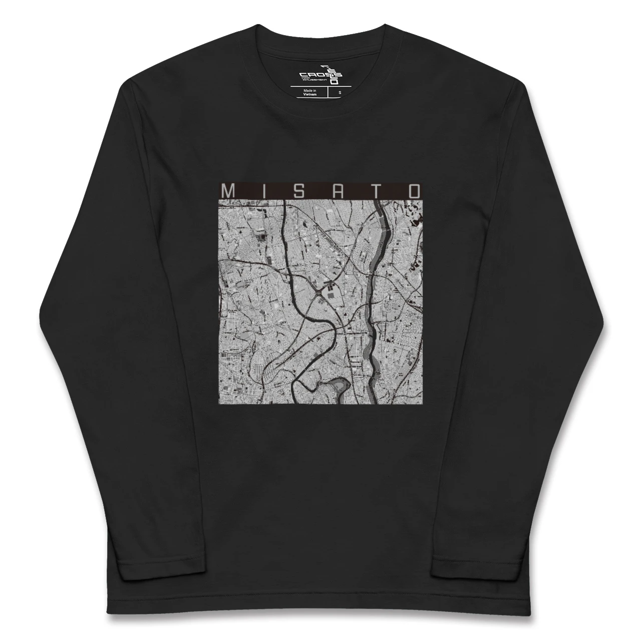 【三郷（埼玉県）】地図柄ロングスリーブTシャツ