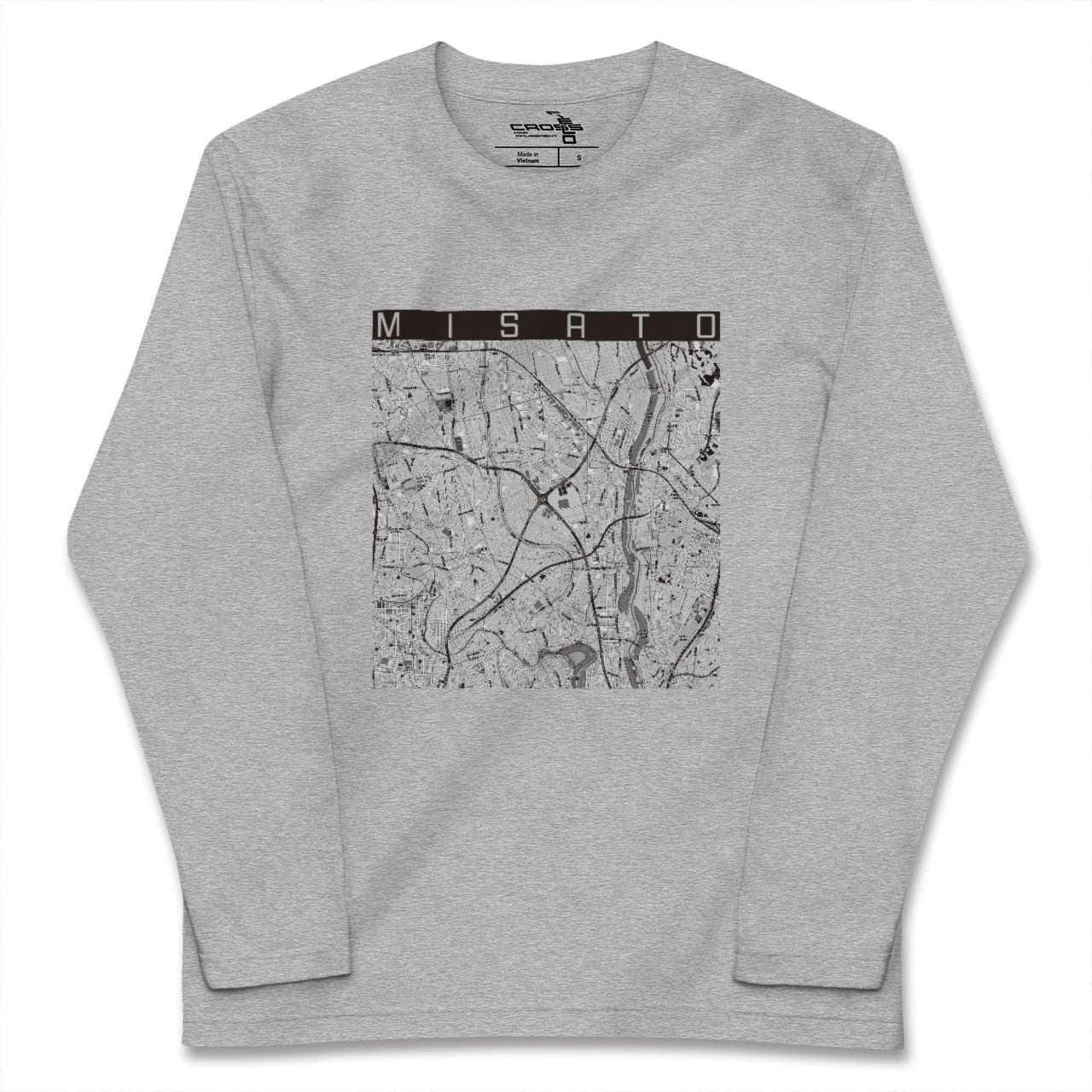 【三郷（埼玉県）】地図柄ロングスリーブTシャツ