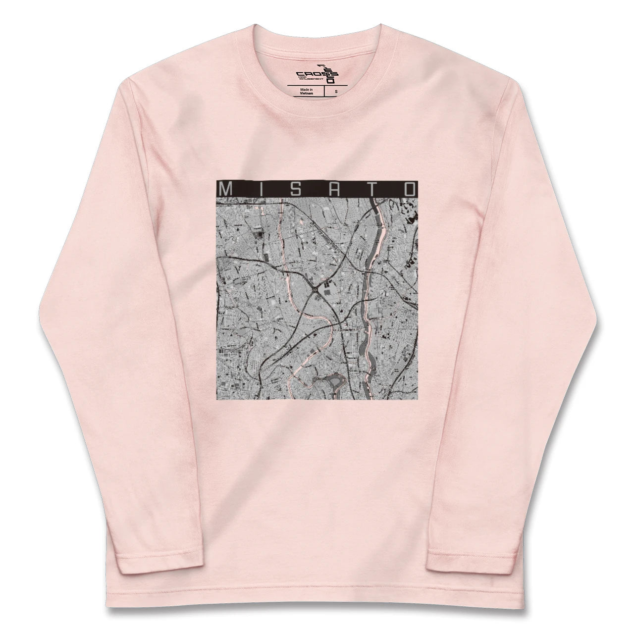 【三郷（埼玉県）】地図柄ロングスリーブTシャツ