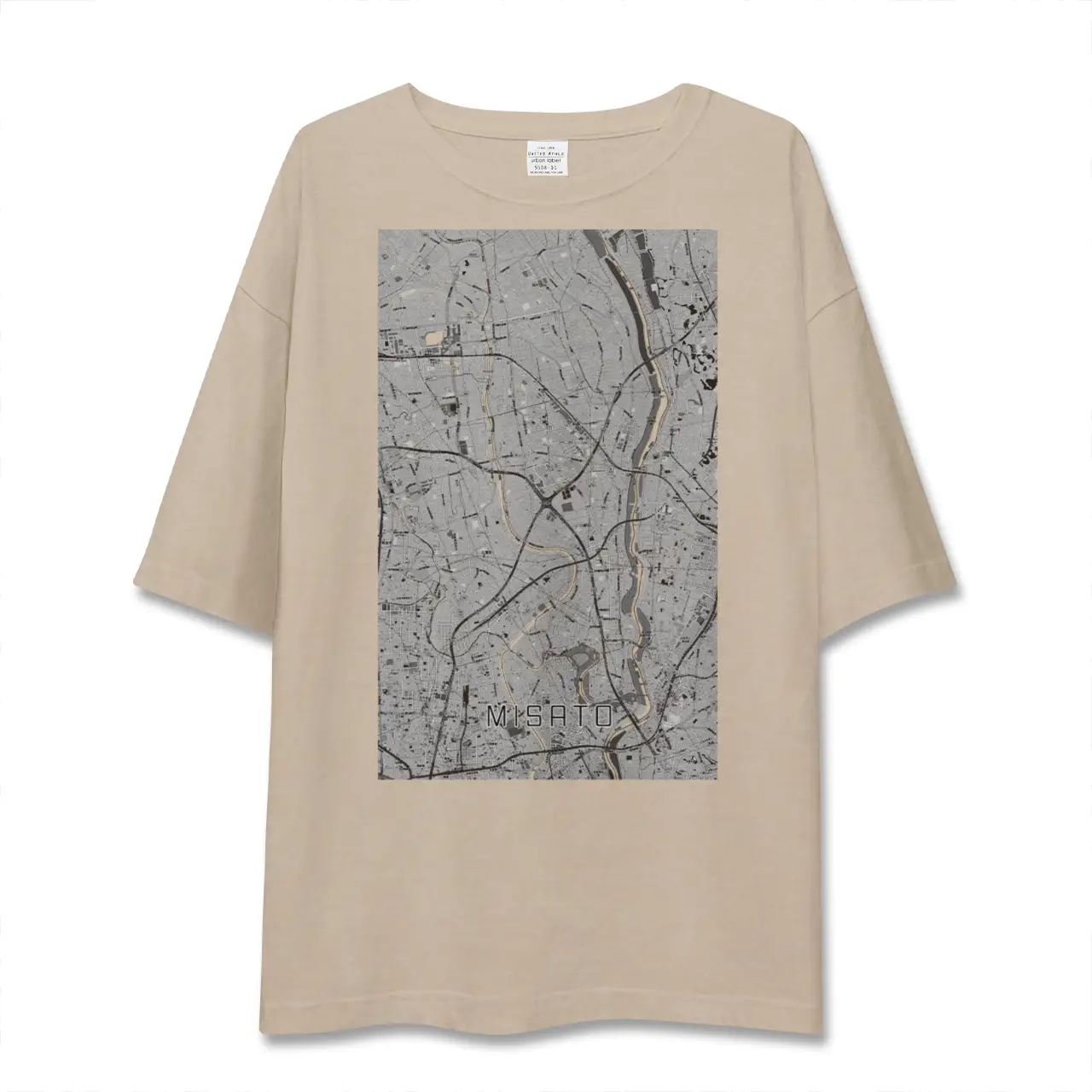 【三郷（埼玉県）】地図柄ビッグシルエットTシャツ