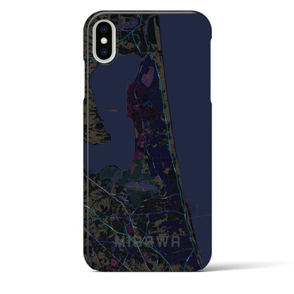 【三沢（青森県）】地図柄iPhoneケース（バックカバータイプ）