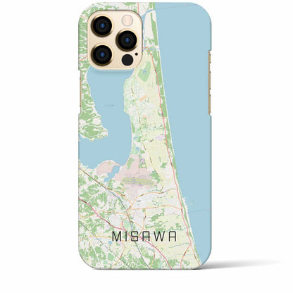 【三沢（青森県）】地図柄iPhoneケース（バックカバータイプ）