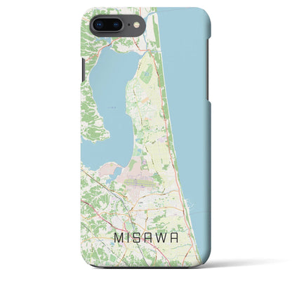 【三沢（青森県）】地図柄iPhoneケース（バックカバータイプ）