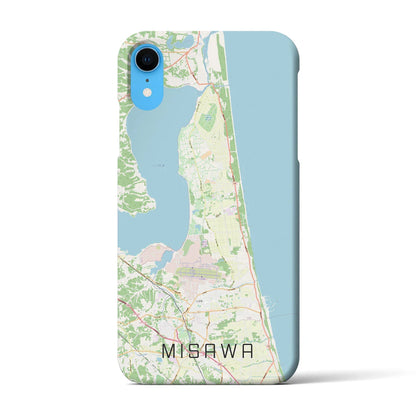 【三沢（青森県）】地図柄iPhoneケース（バックカバータイプ）