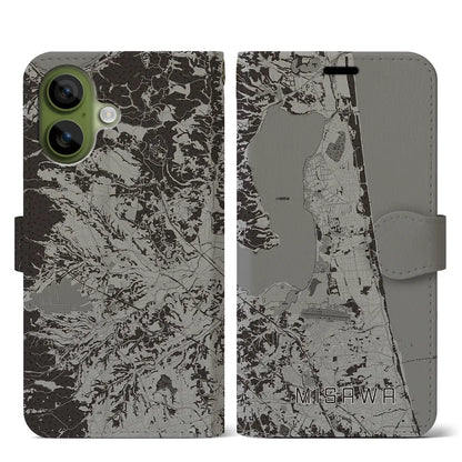 【三沢（青森県）】地図柄iPhoneケース（手帳タイプ）