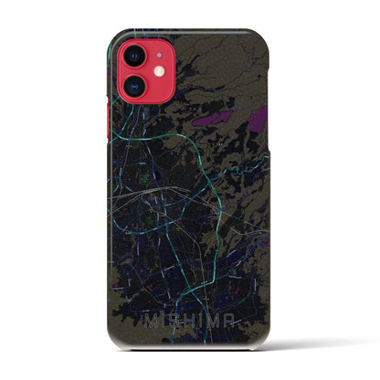 【三島（静岡県）】地図柄iPhoneケース（バックカバータイプ）