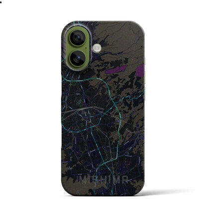 【三島（静岡県）】地図柄iPhoneケース（バックカバータイプ）