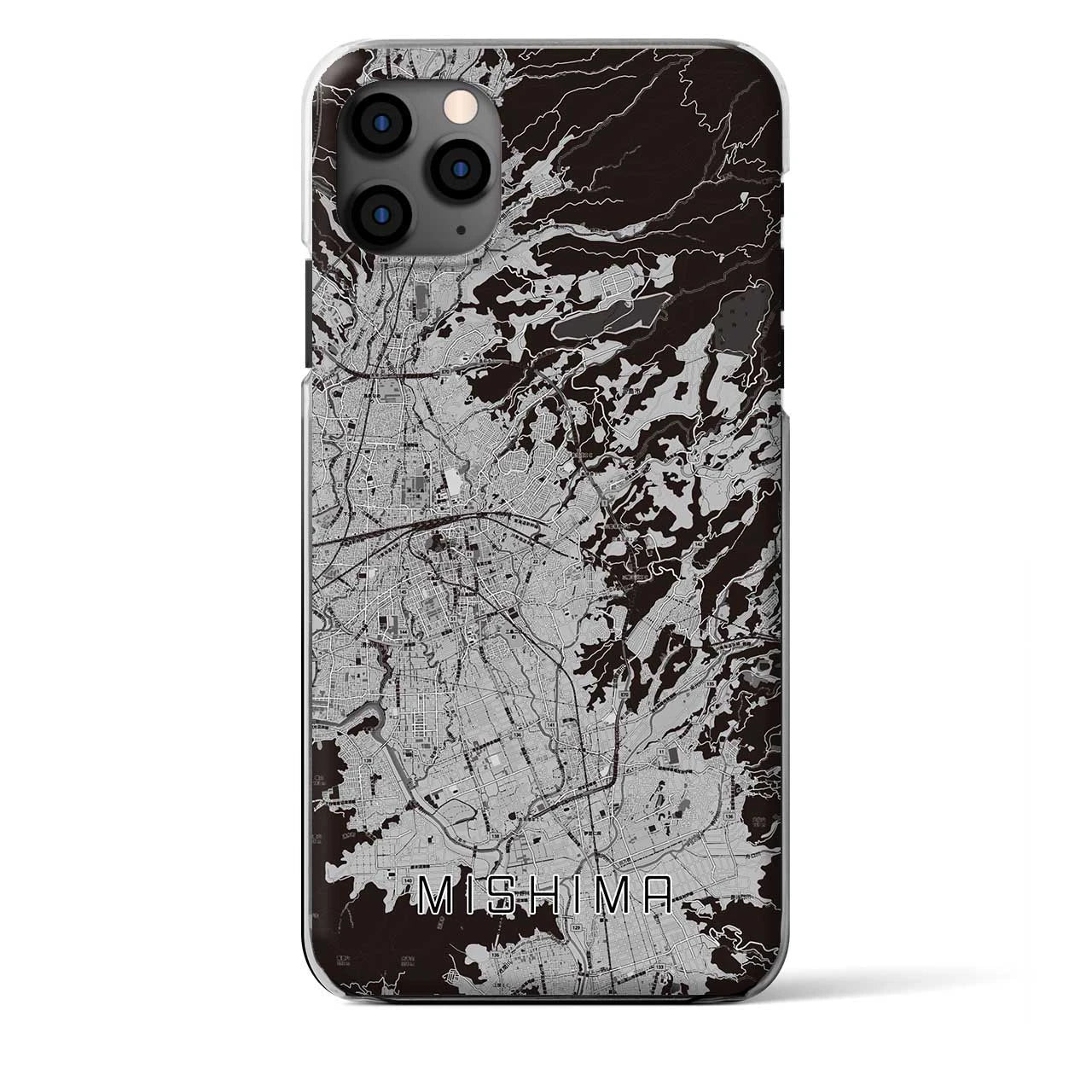 【三島（静岡県）】地図柄iPhoneケース（クリアタイプ）