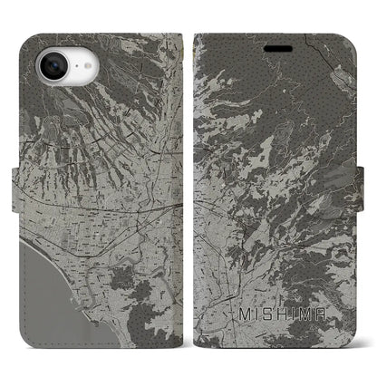 【三島（静岡県）】地図柄iPhoneケース（手帳タイプ）