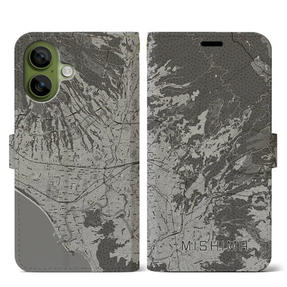 【三島（静岡県）】地図柄iPhoneケース（手帳タイプ）