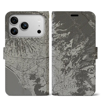 【三島（静岡県）】地図柄iPhoneケース（手帳タイプ）