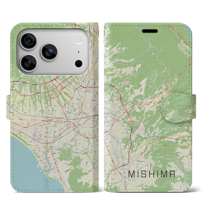 【三島（静岡県）】地図柄iPhoneケース（手帳タイプ）