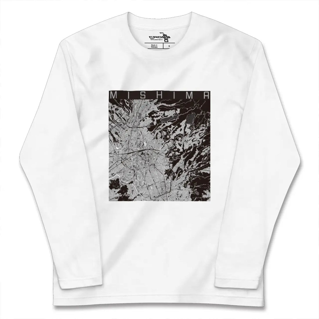 【三島（静岡県）】地図柄ロングスリーブTシャツ
