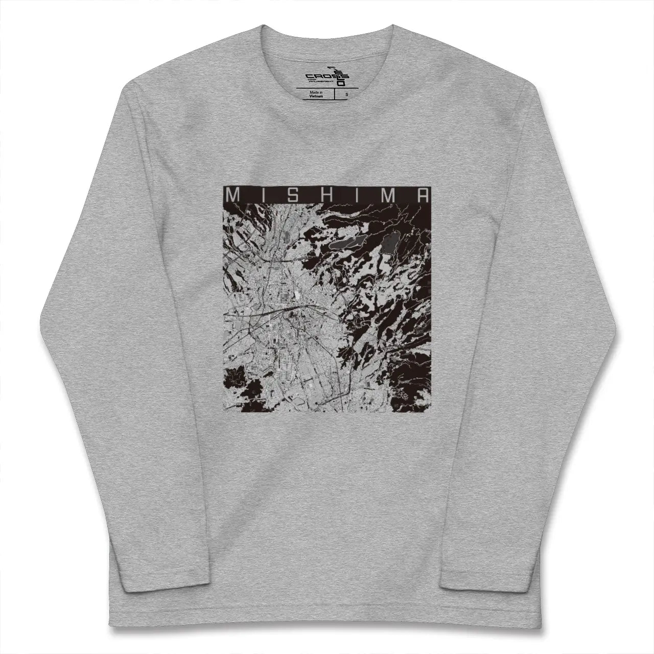 【三島（静岡県）】地図柄ロングスリーブTシャツ