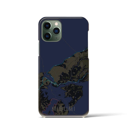 【三角（熊本県）】地図柄iPhoneケース（バックカバータイプ）