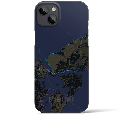 【三角（熊本県）】地図柄iPhoneケース（バックカバータイプ）