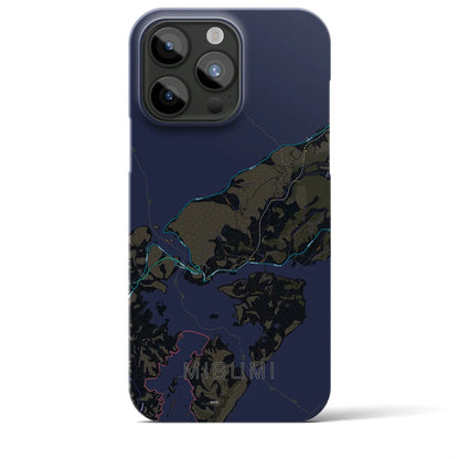 【三角（熊本県）】地図柄iPhoneケース（バックカバータイプ）