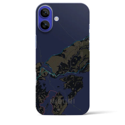 【三角（熊本県）】地図柄iPhoneケース（バックカバータイプ）