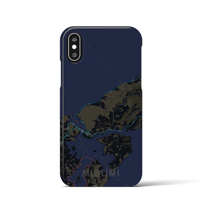 【三角（熊本県）】地図柄iPhoneケース（バックカバータイプ）